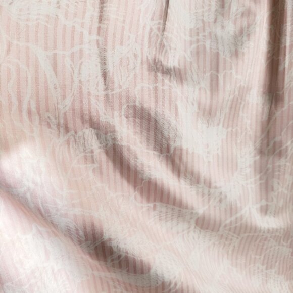 Oscar De la Renta Pink White Nightgown Long Sleeve M - Picture 6 of 11